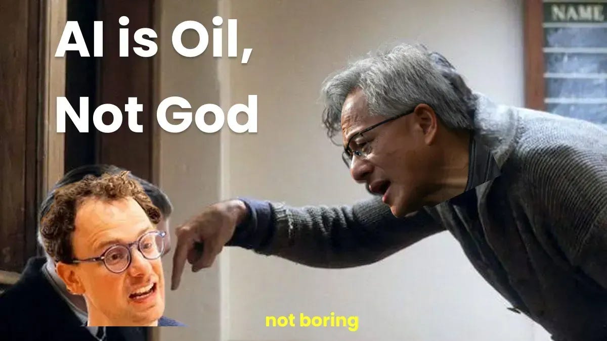 AI is Oil, Not God (5 minute read)