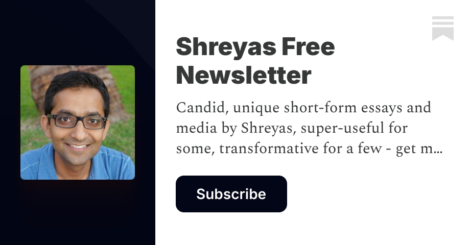 The Antithesis Principle - by Shreyas Doshi