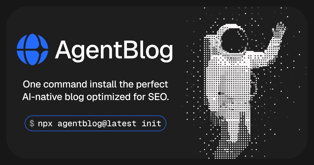 AgentBlog: an SEO and GEO complete blog for Next.js 16