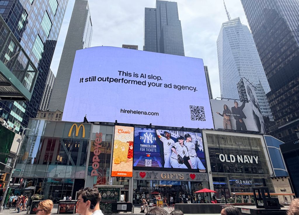 The first fully AI-executed Times Square billboard just went live. Our marketing agent Helena did it. Here’s what she did, step by step 👇: ➤ Read our brand narrative and product guidelines end to… | Seijin Jung