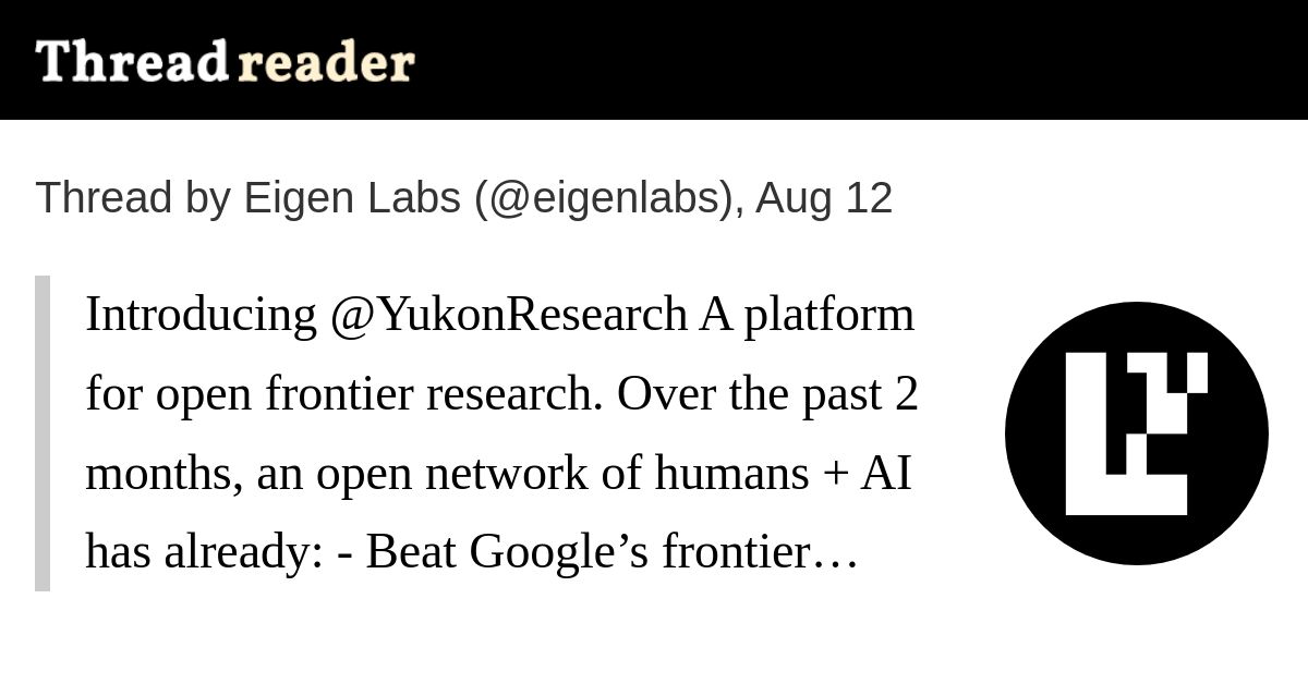 Thread by @eigenlabs on Thread Reader App – Thread Reader App