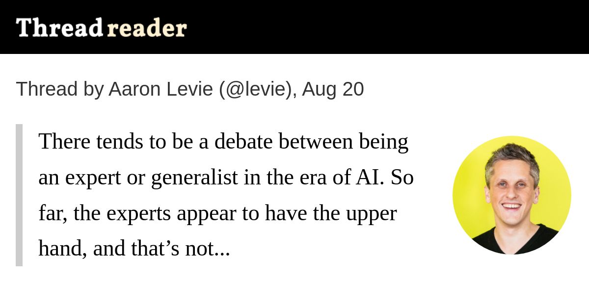 Thread by @levie on Thread Reader App – Thread Reader App