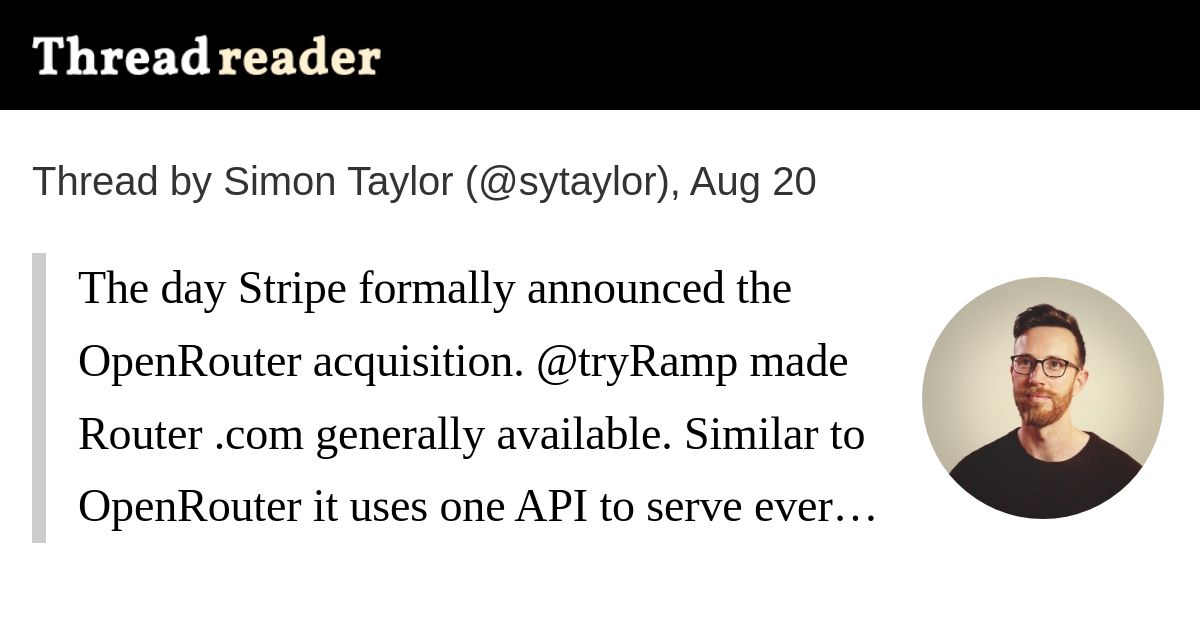 Thread by @sytaylor on Thread Reader App – Thread Reader App