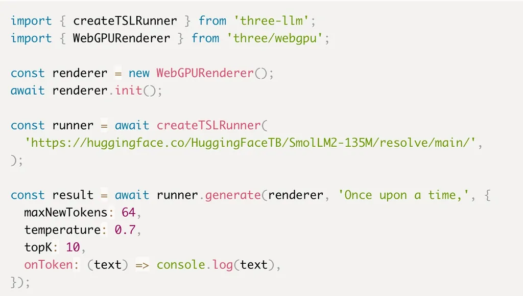 Running LLMs in the Browser with Three.js